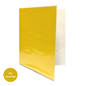 CARPETA PLASTIFICADA S/ACO AMARILL