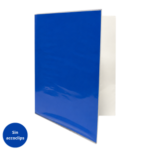 CARPETA PLASTIFICADA S/ACO AZUL
