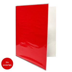 CARPETA PLASTIFICADA S/ACO ROJA