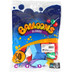 GLOBO LATEX N 9 SURTIDO 50 UND