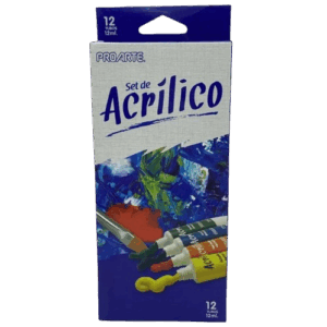 ACRILICA TUBO 12 COLORES