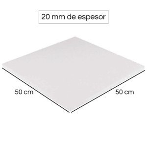 PLANCHA PLUMAVIT 20MM 50X50 CM