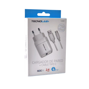 CARGADOR CELU USB A TIPO C TECNOLAB