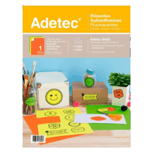 ETIQUETA ADHESIVA 6453 216X279 FLUO