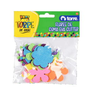 FLOR GOMA EVA GLITTER