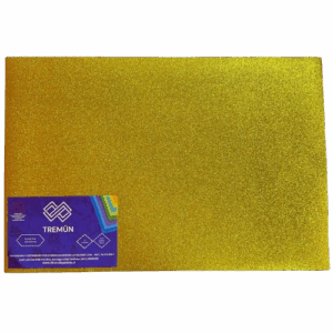 GOMA EVA PLIEGO GLITTER - Dorado