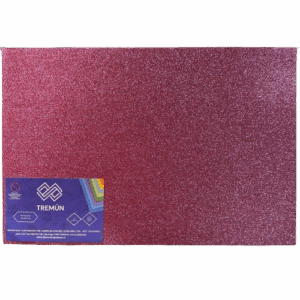 GOMA EVA PLIEGO GLITTER - Rosado
