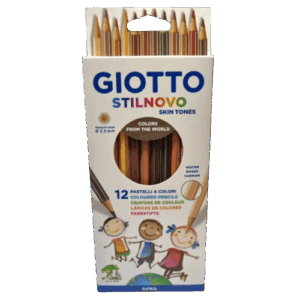 LAPIZ 12 COLOR PIEL HEXAGONAL