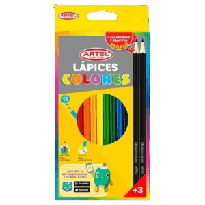 LAPIZ 12 COLORES LARGO HEXAGONAL