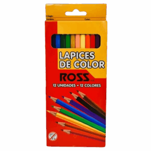 LAPIZ 12 COLORES LARGO HEXAGONAL