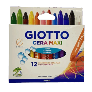 LAPIZ DE CERA JUMBO 12 COLORES