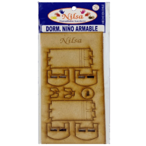 MUEBLE PARA MAQUETA DORMITORIO NINO