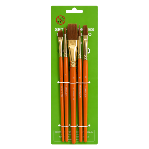 PINCEL SET 5 UNID ACRILICO TREMULEN