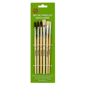 PINCEL SET 6 UNID ESCOLAR TREMULEN