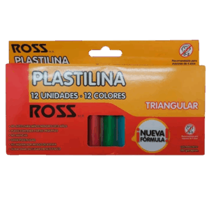 PLASTICINA TRIANGULAR 12 COLORES