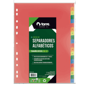 SEPARADOR INDICE A/Z OFICIO CARTU