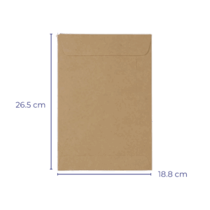 SOBRE SACO 1/2 OFICIO 18.8X26.5 KRA