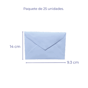 SOBRE TARJETA 9.3X14 X25 UNID