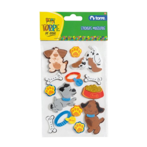 STICKER GOMA EVA MASCOTAS