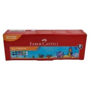 TEMPERA 12 COLORES LAVABLE