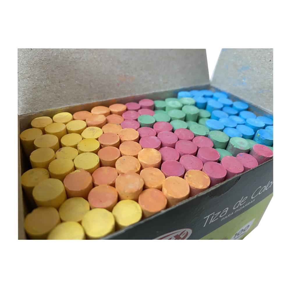 Pepeganga S.A.. Tizas de colores x100, en caja