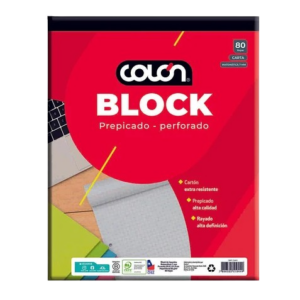 BLOCK PREPICADO CARTA 7 MM