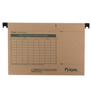 CARPETA COLGANTE BARRA PLASTICA