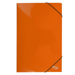 CARPETA CON ELASTICO NARANJA