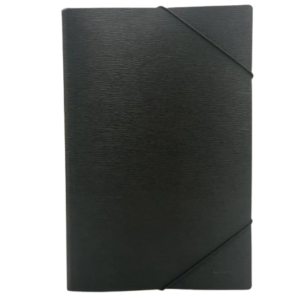 CARPETA PLASTICA C/ELASTICO NEGRO