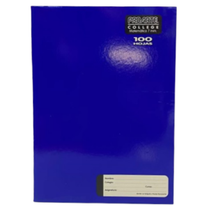 CUADERNO COLLEGE 7 MM 100 HJS