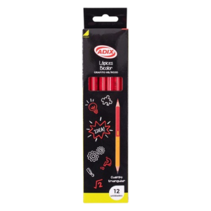LAPIZ BICOLOR X12 GRAFITO ROJO