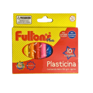 PLASTICINA REDONDA 10 COLORES