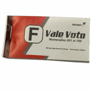 TALONARIO VALE VOTO 100 HJS