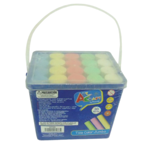 TIZA JUMBO 20 UNID COLORES
