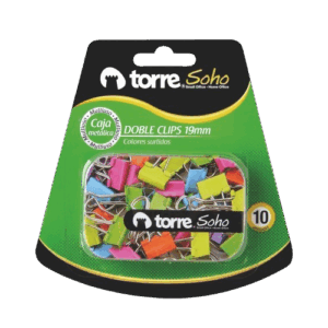 CLIP DOBLE COLOR 19 MM 28080