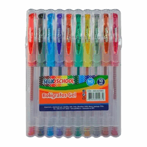 LAPIZ TINTA GEL SET 10 UNID