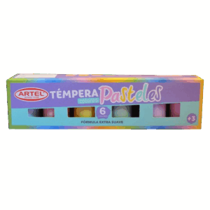 TEMPERA 06 PASTEL COLORES