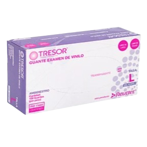 GUANTE VINILO L CAJA