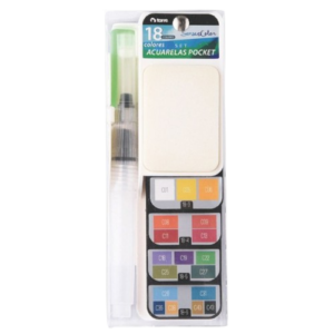 ACUARELA 18 COLORES POCKET