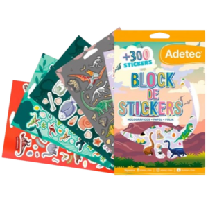 BLOCKS DE STICKERS 833 DINOSAURIO