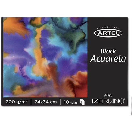 ZBLOCK ACUARELA 200 GR 24X34