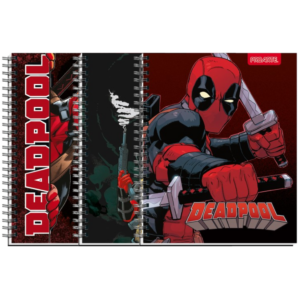 CUADERNO UNIVERSITARIO 7 MM DEADPOO