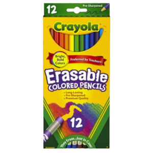 LAPIZ 12 COLORES BORRABLE REDONDO