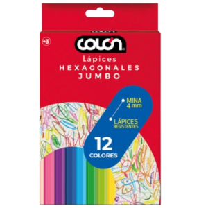 LAPIZ 12 COLORES JUMBO