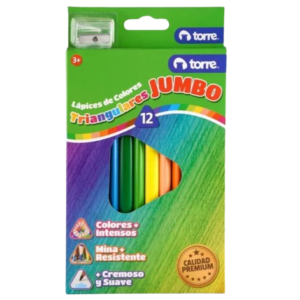 LAPIZ 12 COLORES JUMBO