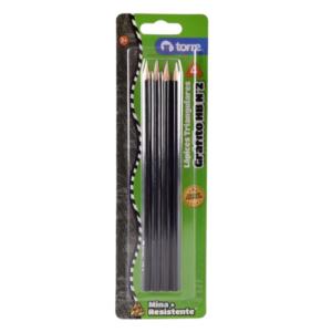 LAPIZ GRAFITO BLISTER  X4