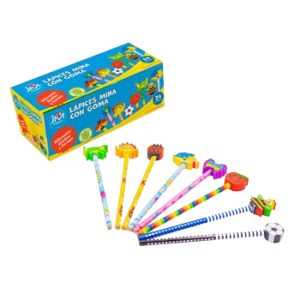 LAPIZ GRAFITO C/GOMA MONITOS