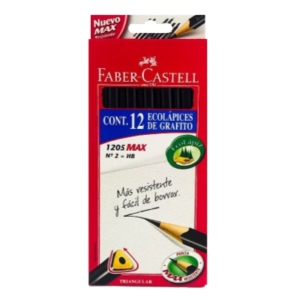 LAPIZ GRAFITO X 12 UNID TRIANGULAR