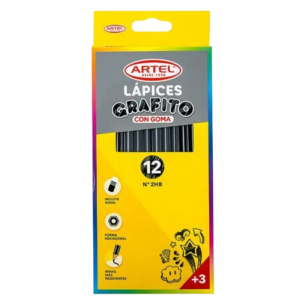LAPIZ GRAFITO X 12 UNID C/GOMA