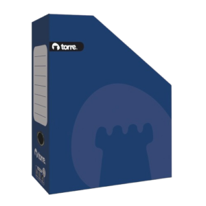 CAJA DE ARCHIVO REVISTERO AZUL